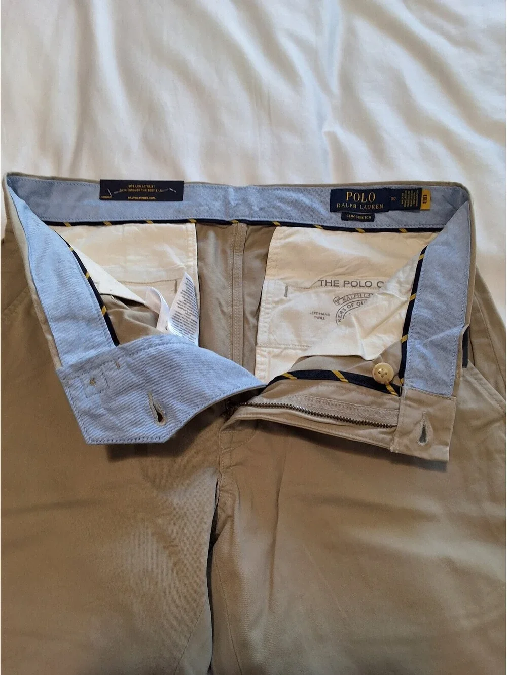 Polo Ralph Lauren Stretch Slim Fit Chino Shorts in Khaki Size 30